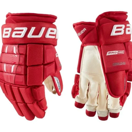 Hockey Gloves Intermediate^BAUER Gloves Pro Series Int Red