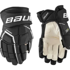 Hockey Gloves Intermediate^BAUER Gloves Supreme 3S Pro Int Black/White