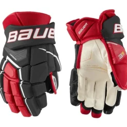 Hockey Gloves Senior^BAUER Gloves Supreme 3S Pro Sr Black/Red