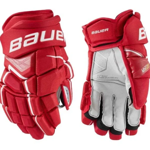 Hockey Gloves Bauer^BAUER Gloves Supreme Ultrasonic Sr Red