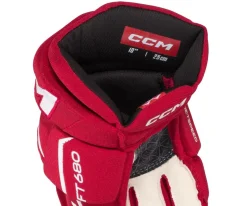 Hockey Gloves Junior^CCM Glove Jetspeed 680 Jr Red/White
