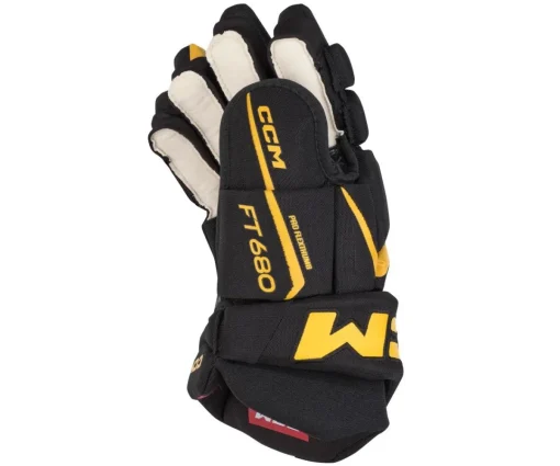 Hockey Gloves Ccm^CCM Glove Jetspeed 680 Jr Black/Yellow