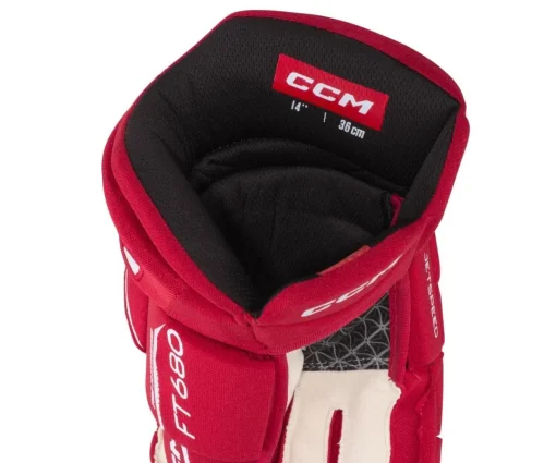 Hockey Gloves Senior^CCM Glove Jetspeed 680 Sr Red/White