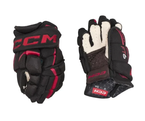 Hockey Gloves Ccm^CCM Glove Jetspeed Ft6 Jr Black/Red