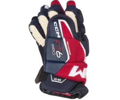 Hockey Gloves Ccm^CCM Glove Jetspeed Ft6 Pro Jr Navy/Red/White