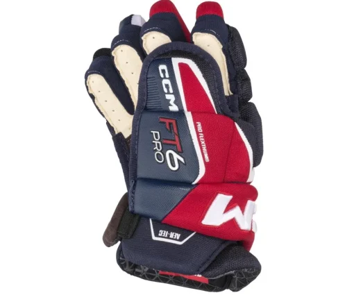 Hockey Gloves Ccm^CCM Glove Jetspeed Ft6 Pro Jr Navy/Red/White