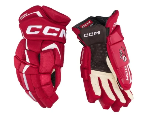Hockey Gloves Ccm^CCM Glove Jetspeed Ft6 Pro Jr Red/White