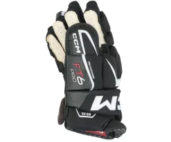 Hockey Gloves Ccm^CCM Glove Jetspeed Ft6 Pro Jr Black/White