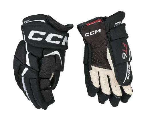 Hockey Gloves Ccm^CCM Glove Jetspeed Ft6 Sr Black/White