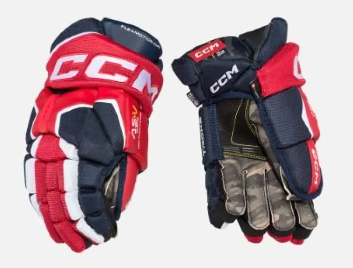 Hockey Gloves Senior^CCM Gloves Tacks As-V Sr Navy/Red/White