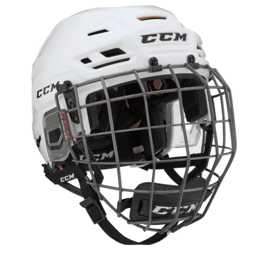 Hockey Helmets With Bars^CCM Hockey Helmet Tacks 710 Combo White