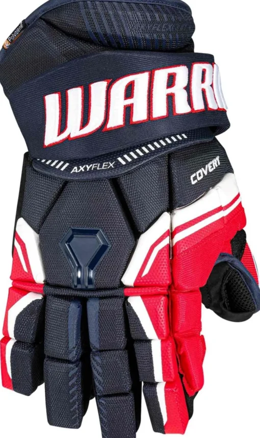 Hockey Gloves Senior^WARRIOR Gloves Covert Qre 10 Sr Navy/Red/White